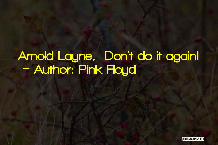 Pink Floyd Quotes: Arnold Layne, Don't Do It Again!