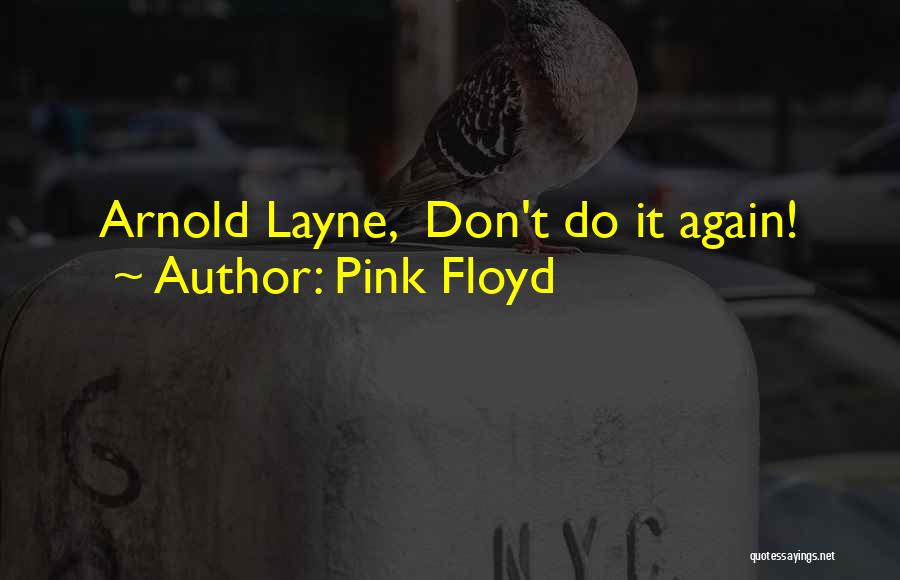 Pink Floyd Quotes: Arnold Layne, Don't Do It Again!