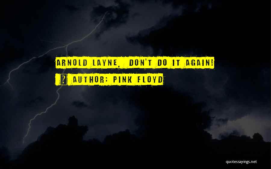 Pink Floyd Quotes: Arnold Layne, Don't Do It Again!