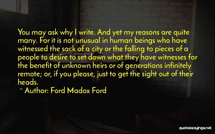 4 Generations Quotes By Ford Madox Ford