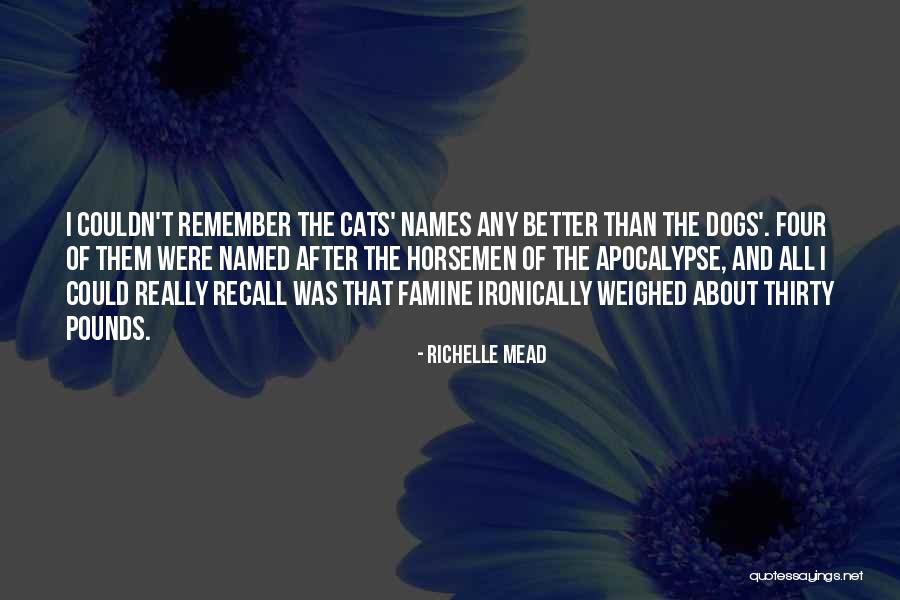 4 Horsemen Quotes By Richelle Mead