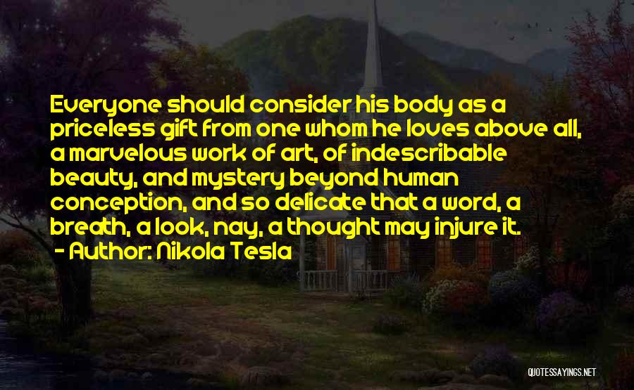 4 Word Art Quotes By Nikola Tesla