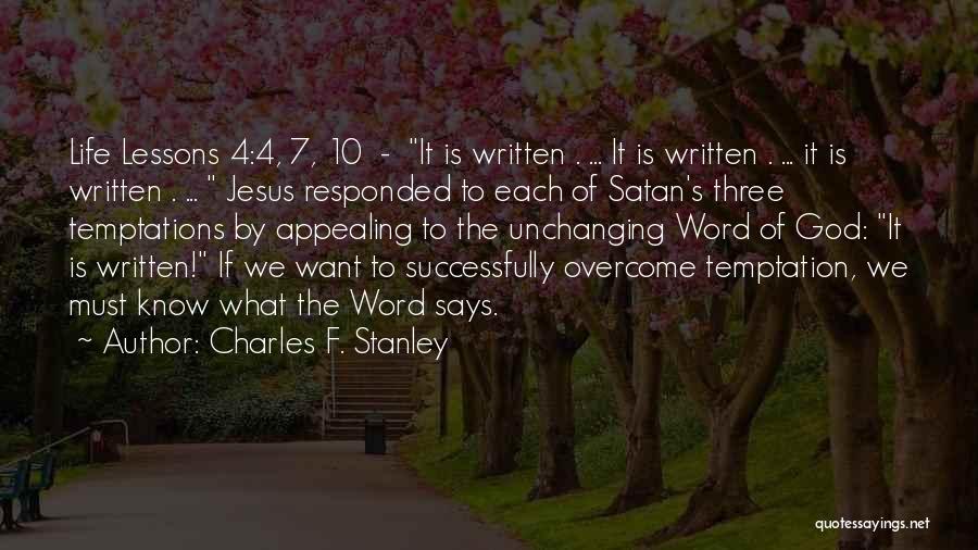 4 Word Quotes By Charles F. Stanley