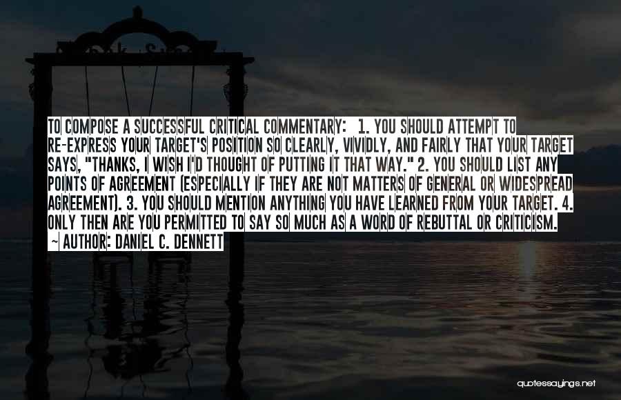 4 Word Quotes By Daniel C. Dennett