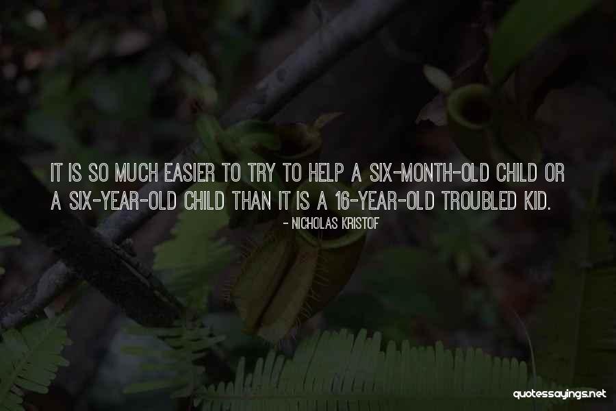 4 Year Old Child Quotes By Nicholas Kristof