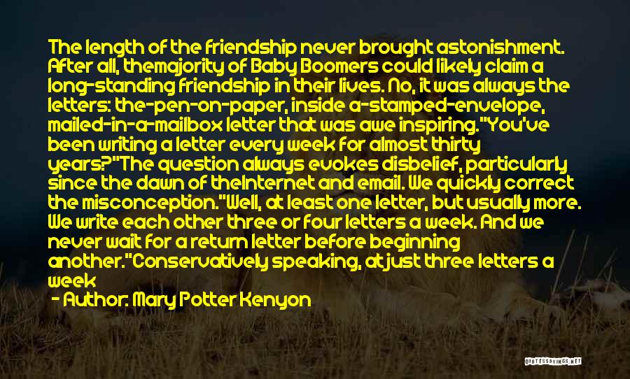 4 Years Of Friendship Quotes By Mary Potter Kenyon