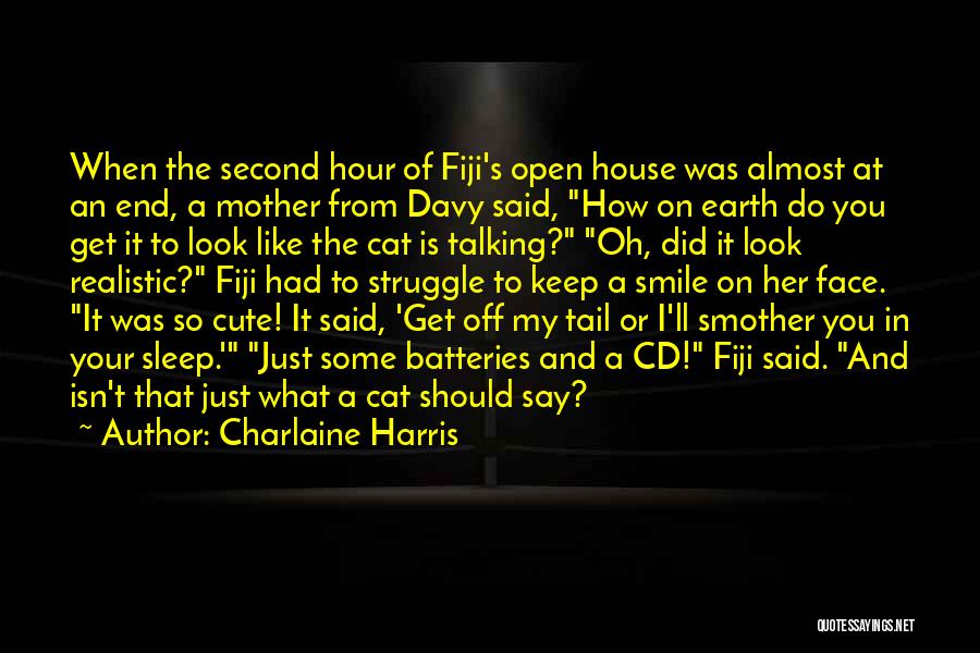 Charlaine Harris Quotes: When The Second Hour Of Fiji's Open House Was Almost At An End, A Mother From Davy Said, How On