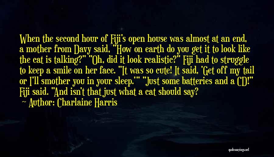 Charlaine Harris Quotes: When The Second Hour Of Fiji's Open House Was Almost At An End, A Mother From Davy Said, How On