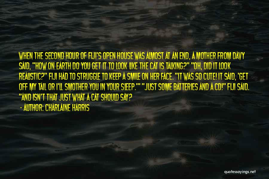 Charlaine Harris Quotes: When The Second Hour Of Fiji's Open House Was Almost At An End, A Mother From Davy Said, How On