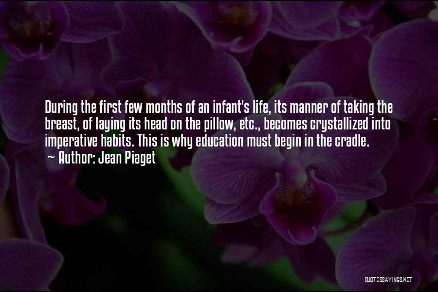 Jean Piaget Quotes: During The First Few Months Of An Infant's Life, Its Manner Of Taking The Breast, Of Laying Its Head On