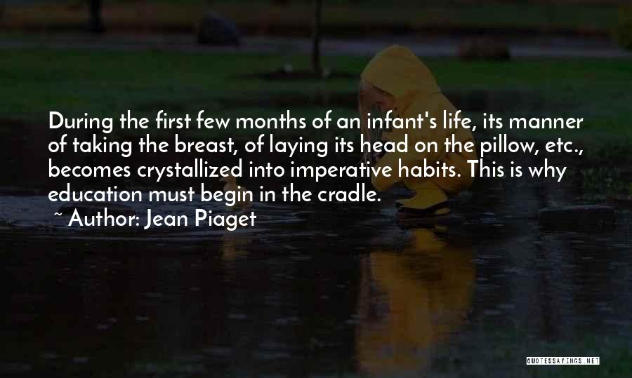 Jean Piaget Quotes: During The First Few Months Of An Infant's Life, Its Manner Of Taking The Breast, Of Laying Its Head On