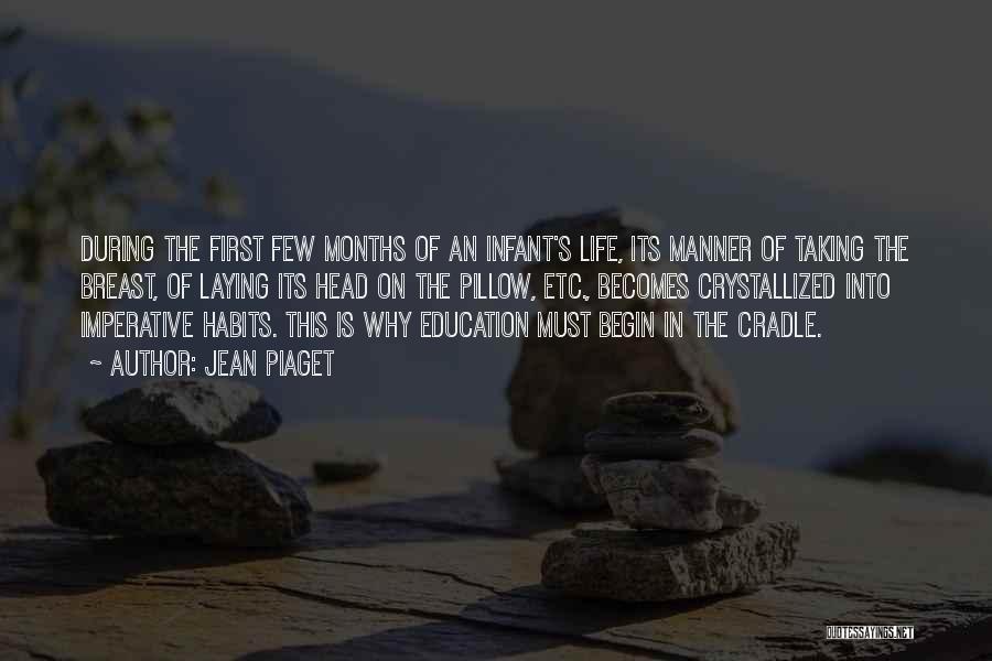 Jean Piaget Quotes: During The First Few Months Of An Infant's Life, Its Manner Of Taking The Breast, Of Laying Its Head On