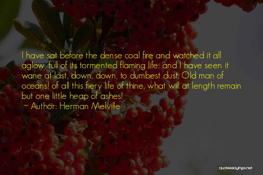 Herman Melville Quotes: I Have Sat Before The Dense Coal Fire And Watched It All Aglow, Full Of Its Tormented Flaming Life; And