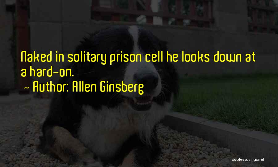 Allen Ginsberg Quotes: Naked In Solitary Prison Cell He Looks Down At A Hard-on.