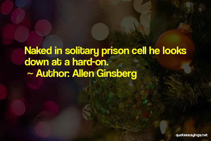 Allen Ginsberg Quotes: Naked In Solitary Prison Cell He Looks Down At A Hard-on.