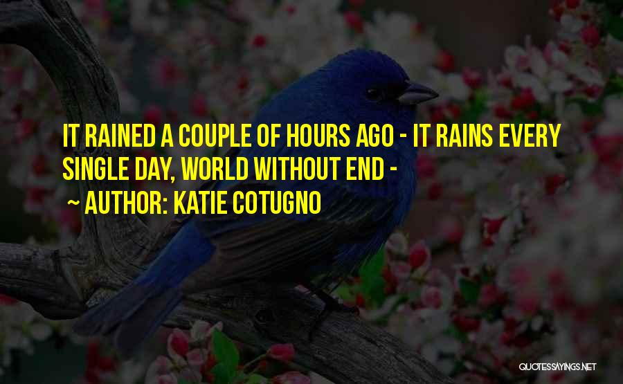 Katie Cotugno Quotes: It Rained A Couple Of Hours Ago - It Rains Every Single Day, World Without End -