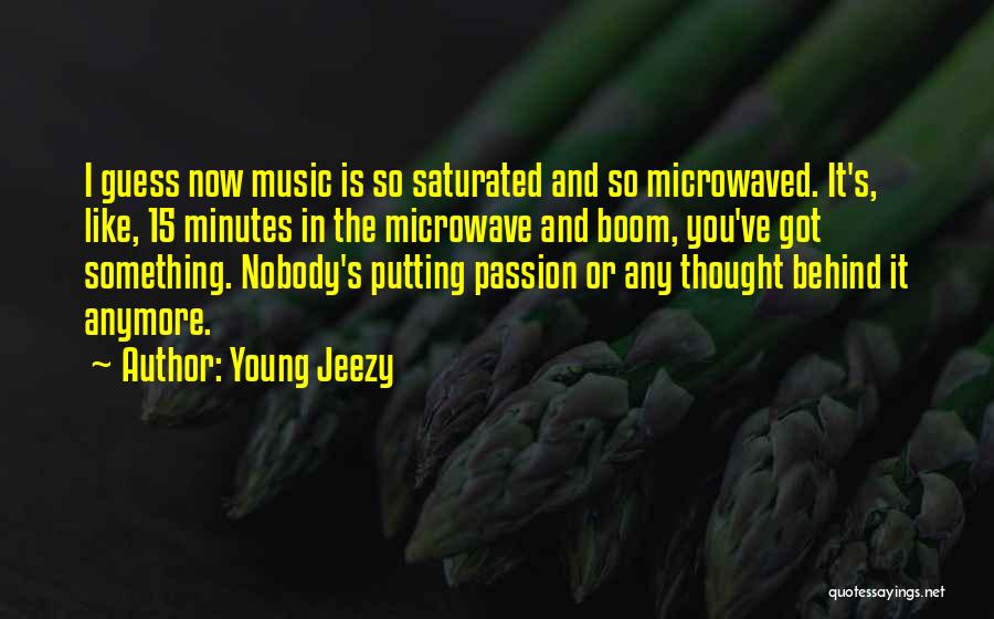 Young Jeezy Quotes: I Guess Now Music Is So Saturated And So Microwaved. It's, Like, 15 Minutes In The Microwave And Boom, You've