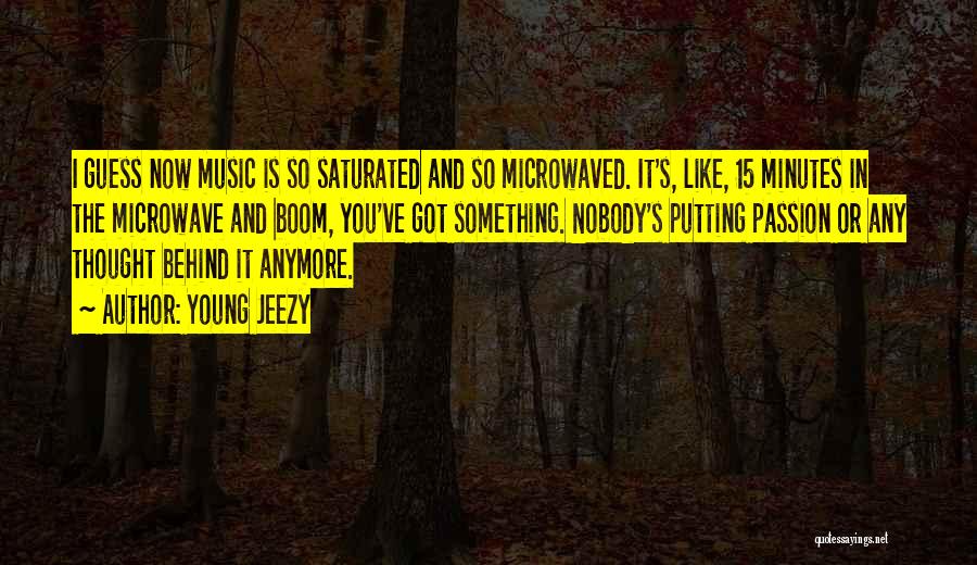 Young Jeezy Quotes: I Guess Now Music Is So Saturated And So Microwaved. It's, Like, 15 Minutes In The Microwave And Boom, You've