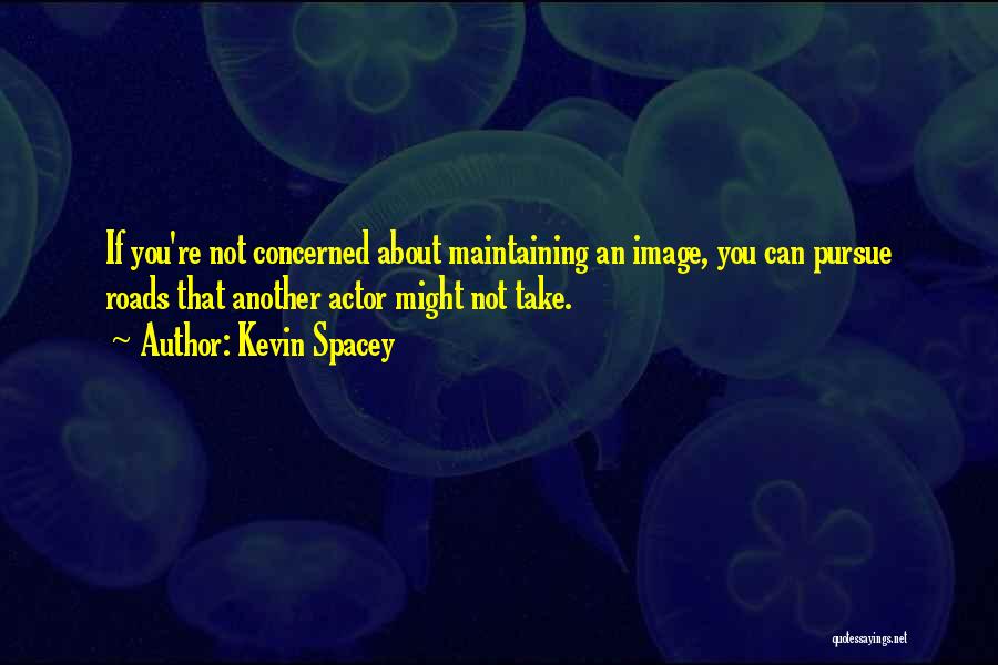 Kevin Spacey Quotes: If You're Not Concerned About Maintaining An Image, You Can Pursue Roads That Another Actor Might Not Take.