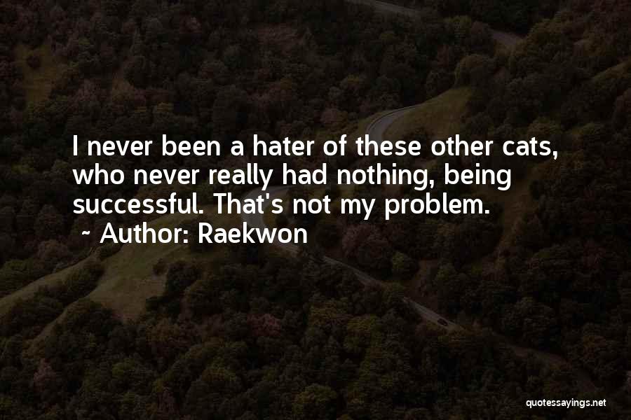 Raekwon Quotes: I Never Been A Hater Of These Other Cats, Who Never Really Had Nothing, Being Successful. That's Not My Problem.