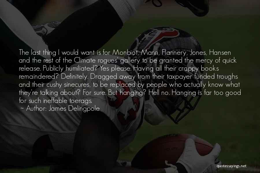 James Delingpole Quotes: The Last Thing I Would Want Is For Monbiot, Mann, Flannery, Jones, Hansen And The Rest Of The Climate Rogues'