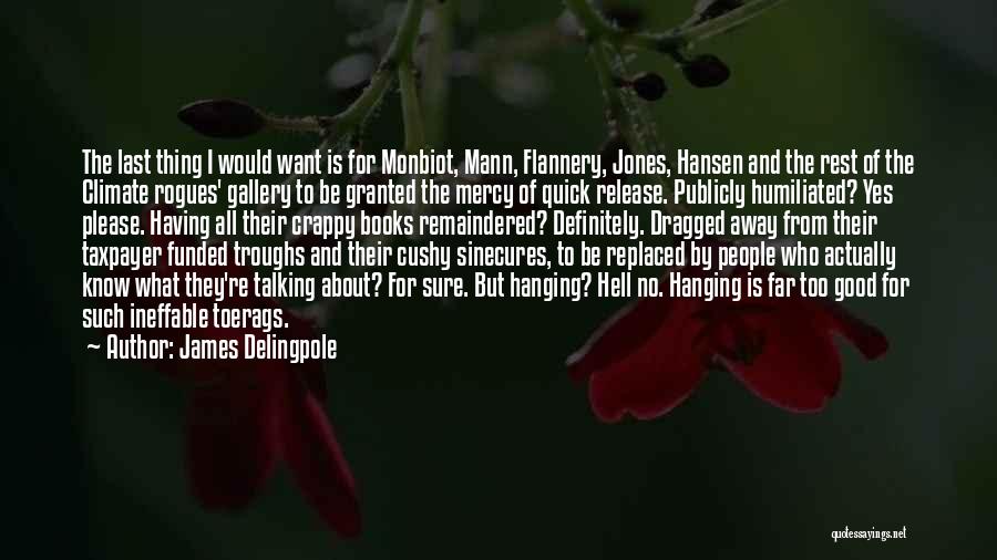 James Delingpole Quotes: The Last Thing I Would Want Is For Monbiot, Mann, Flannery, Jones, Hansen And The Rest Of The Climate Rogues'