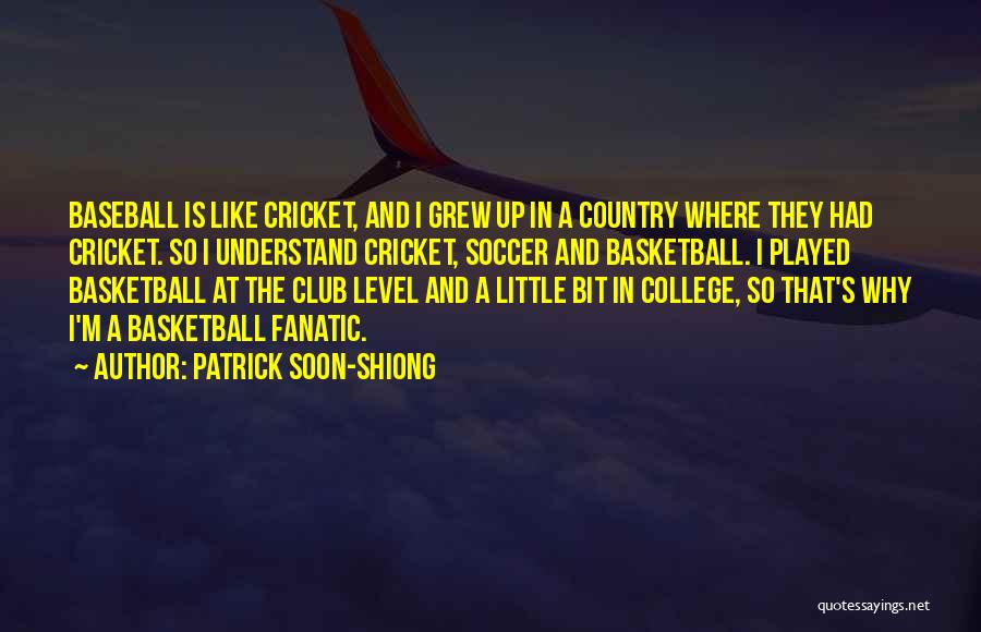 Patrick Soon-Shiong Quotes: Baseball Is Like Cricket, And I Grew Up In A Country Where They Had Cricket. So I Understand Cricket, Soccer