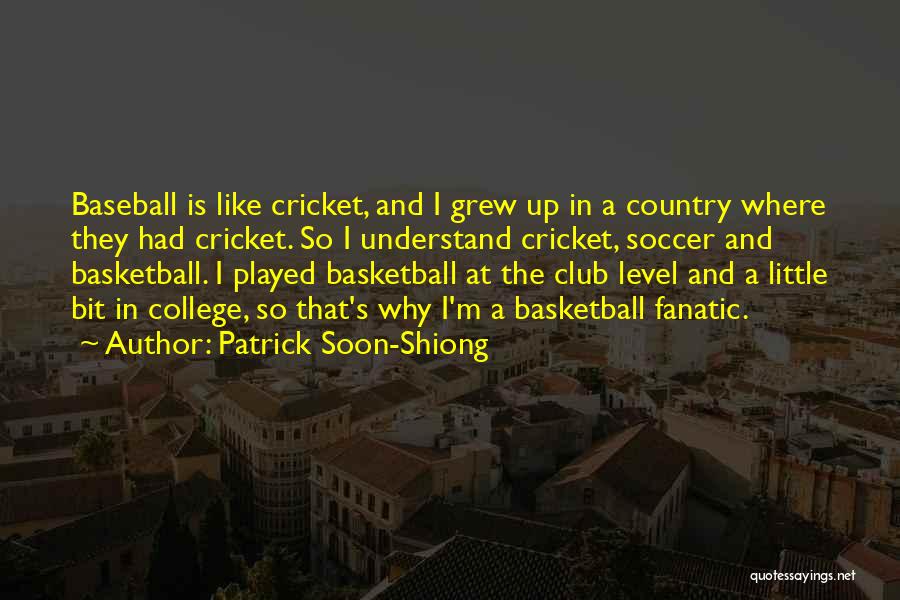 Patrick Soon-Shiong Quotes: Baseball Is Like Cricket, And I Grew Up In A Country Where They Had Cricket. So I Understand Cricket, Soccer
