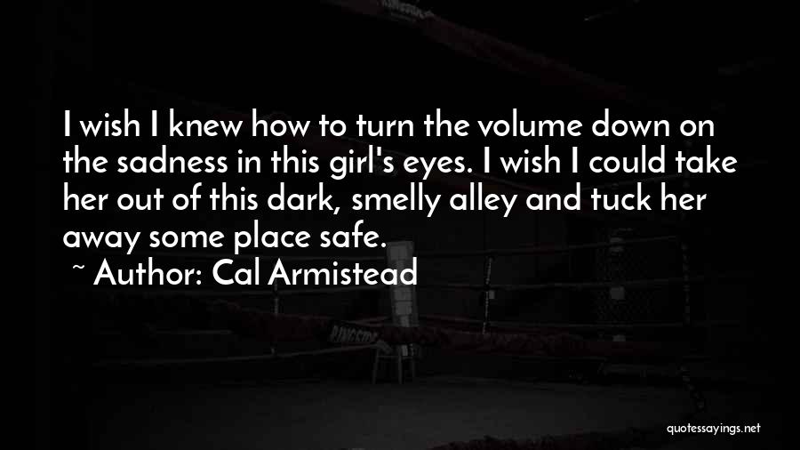 Cal Armistead Quotes: I Wish I Knew How To Turn The Volume Down On The Sadness In This Girl's Eyes. I Wish I