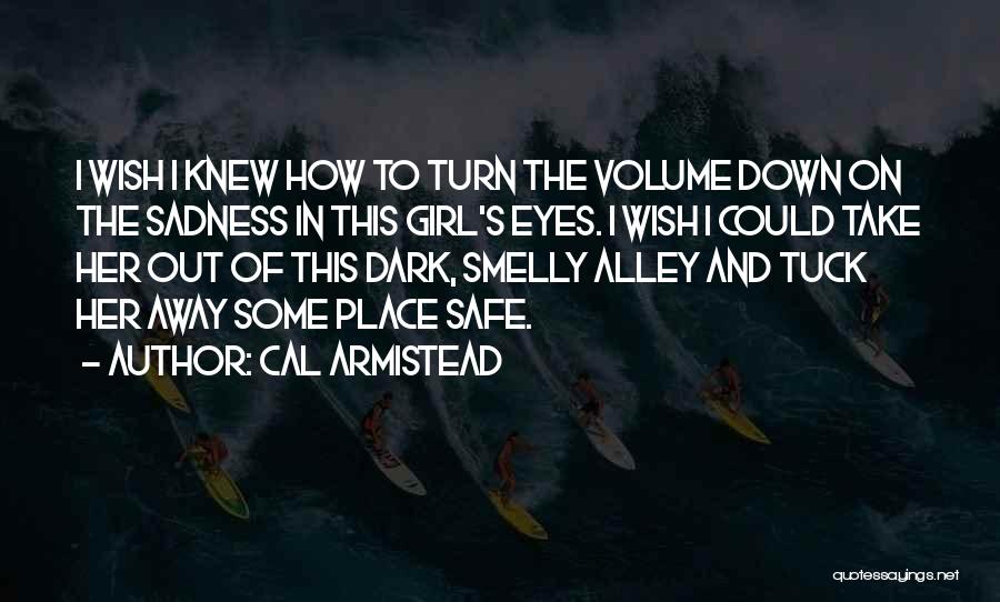 Cal Armistead Quotes: I Wish I Knew How To Turn The Volume Down On The Sadness In This Girl's Eyes. I Wish I