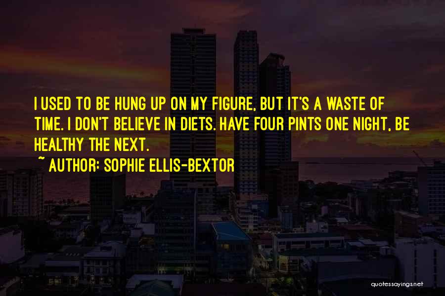 Sophie Ellis-Bextor Quotes: I Used To Be Hung Up On My Figure, But It's A Waste Of Time. I Don't Believe In Diets.