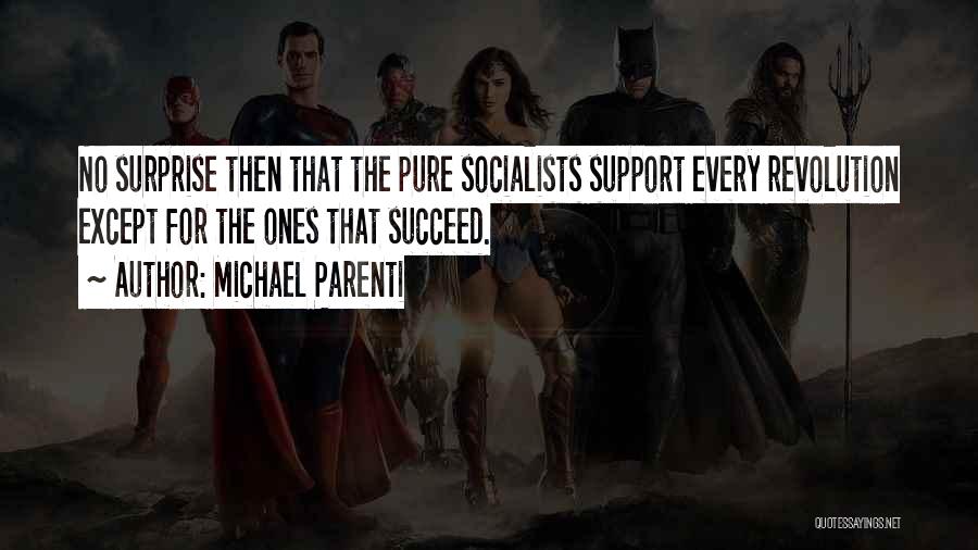 Michael Parenti Quotes: No Surprise Then That The Pure Socialists Support Every Revolution Except For The Ones That Succeed.