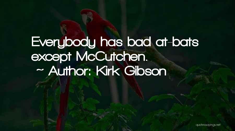 Kirk Gibson Quotes: Everybody Has Bad At-bats Except Mccutchen.