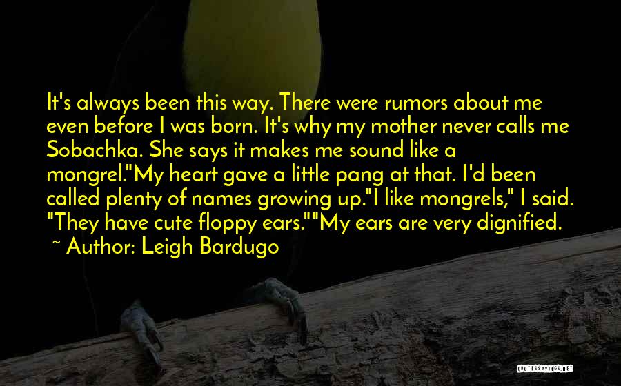 Leigh Bardugo Quotes: It's Always Been This Way. There Were Rumors About Me Even Before I Was Born. It's Why My Mother Never