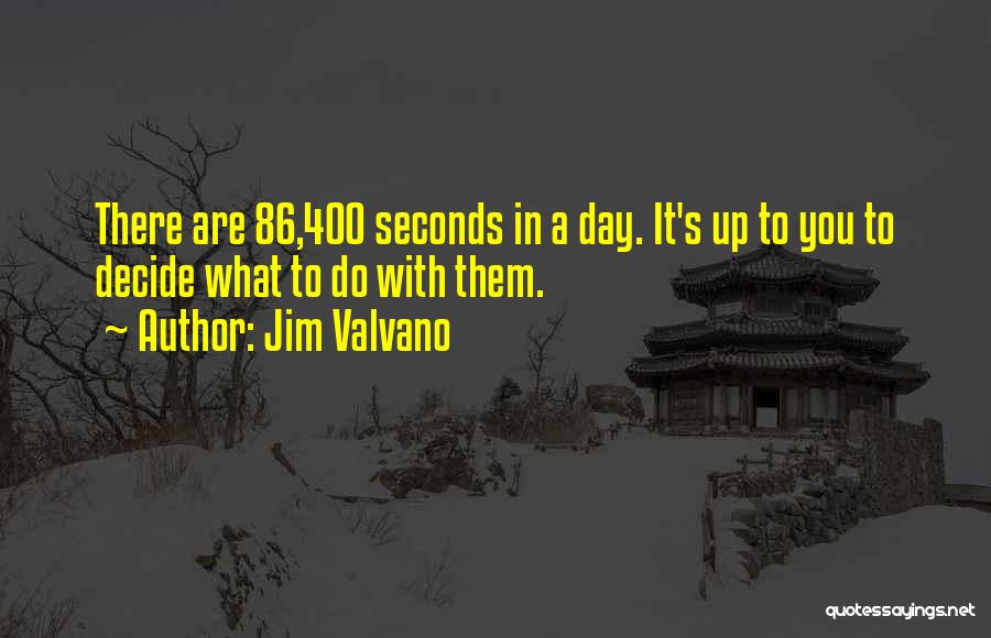 Jim Valvano Quotes: There Are 86,400 Seconds In A Day. It's Up To You To Decide What To Do With Them.