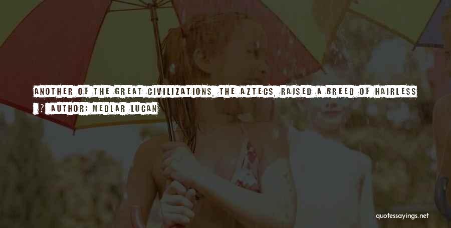 Medlar Lucan Quotes: Another Of The Great Civilizations, The Aztecs, Raised A Breed Of Hairless Chihuahuas Especially For Eating. When The Conquistadors Arrived