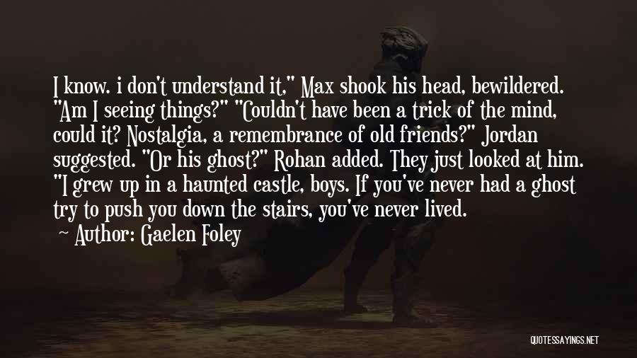Gaelen Foley Quotes: I Know. I Don't Understand It, Max Shook His Head, Bewildered. Am I Seeing Things? Couldn't Have Been A Trick