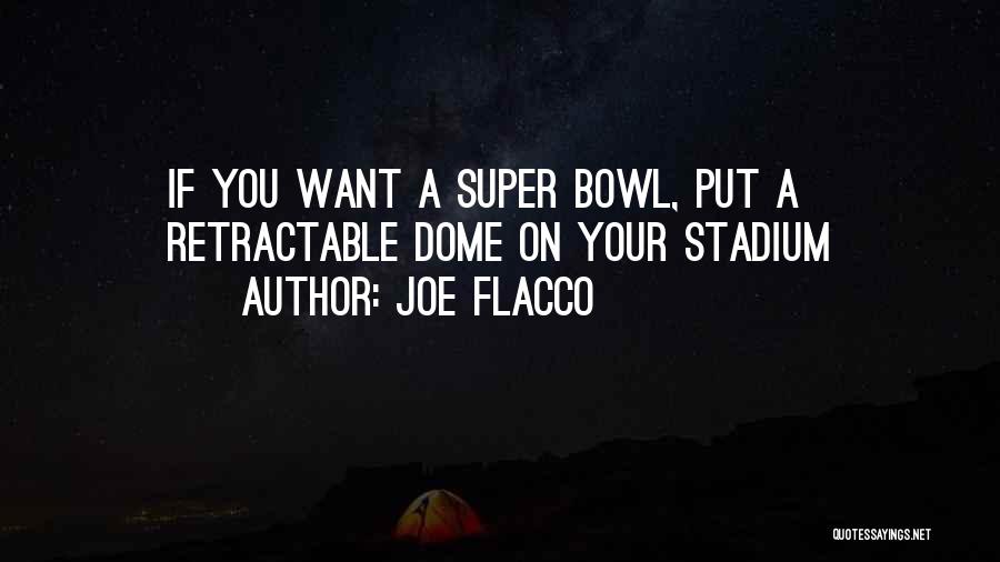 Joe Flacco Quotes: If You Want A Super Bowl, Put A Retractable Dome On Your Stadium