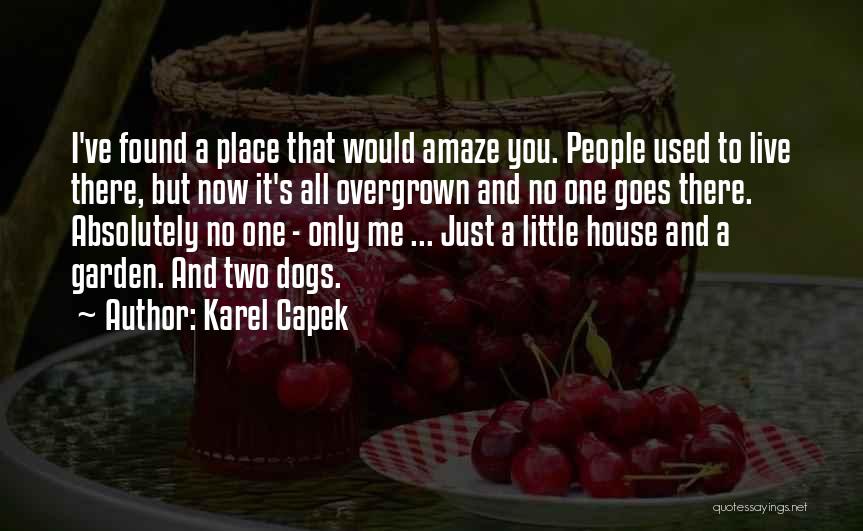 Karel Capek Quotes: I've Found A Place That Would Amaze You. People Used To Live There, But Now It's All Overgrown And No