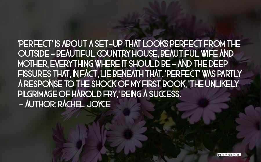 Rachel Joyce Quotes: 'perfect' Is About A Set-up That Looks Perfect From The Outside - Beautiful Country House, Beautiful Wife And Mother, Everything