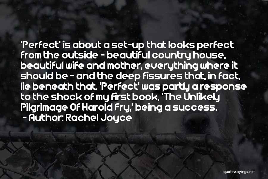 Rachel Joyce Quotes: 'perfect' Is About A Set-up That Looks Perfect From The Outside - Beautiful Country House, Beautiful Wife And Mother, Everything