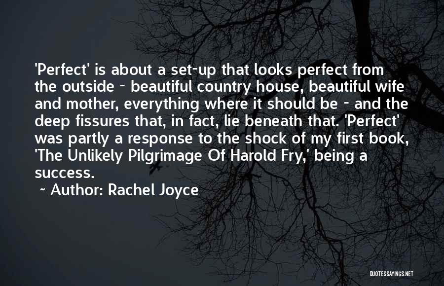 Rachel Joyce Quotes: 'perfect' Is About A Set-up That Looks Perfect From The Outside - Beautiful Country House, Beautiful Wife And Mother, Everything