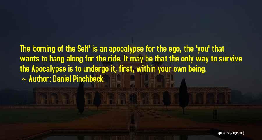 Daniel Pinchbeck Quotes: The 'coming Of The Self' Is An Apocalypse For The Ego, The 'you' That Wants To Hang Along For The