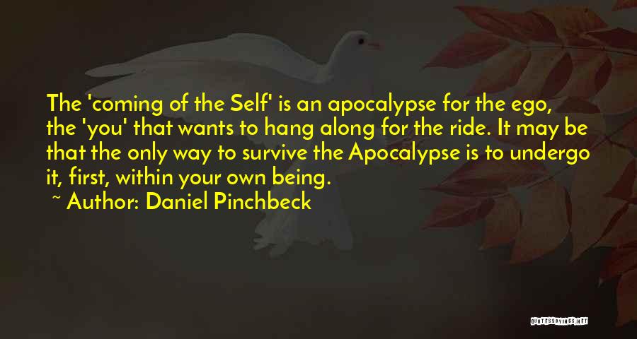 Daniel Pinchbeck Quotes: The 'coming Of The Self' Is An Apocalypse For The Ego, The 'you' That Wants To Hang Along For The