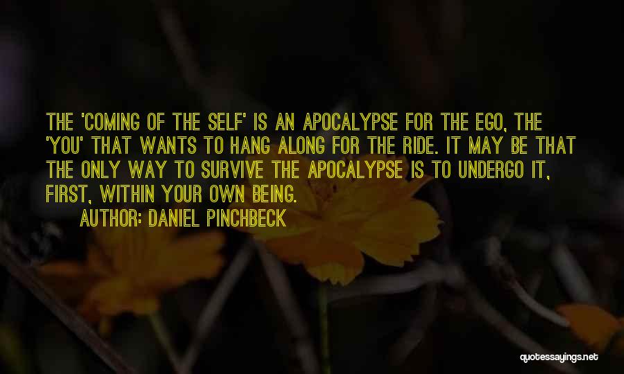 Daniel Pinchbeck Quotes: The 'coming Of The Self' Is An Apocalypse For The Ego, The 'you' That Wants To Hang Along For The