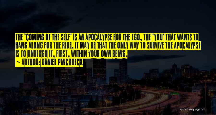 Daniel Pinchbeck Quotes: The 'coming Of The Self' Is An Apocalypse For The Ego, The 'you' That Wants To Hang Along For The