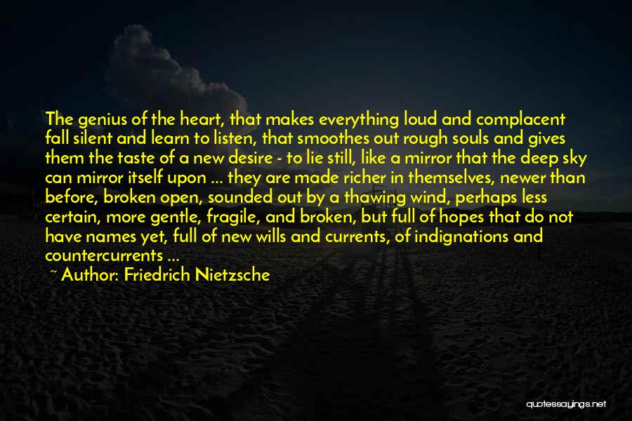 Friedrich Nietzsche Quotes: The Genius Of The Heart, That Makes Everything Loud And Complacent Fall Silent And Learn To Listen, That Smoothes Out