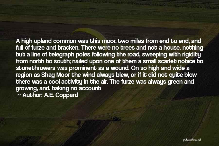 A.E. Coppard Quotes: A High Upland Common Was This Moor, Two Miles From End To End, And Full Of Furze And Bracken. There