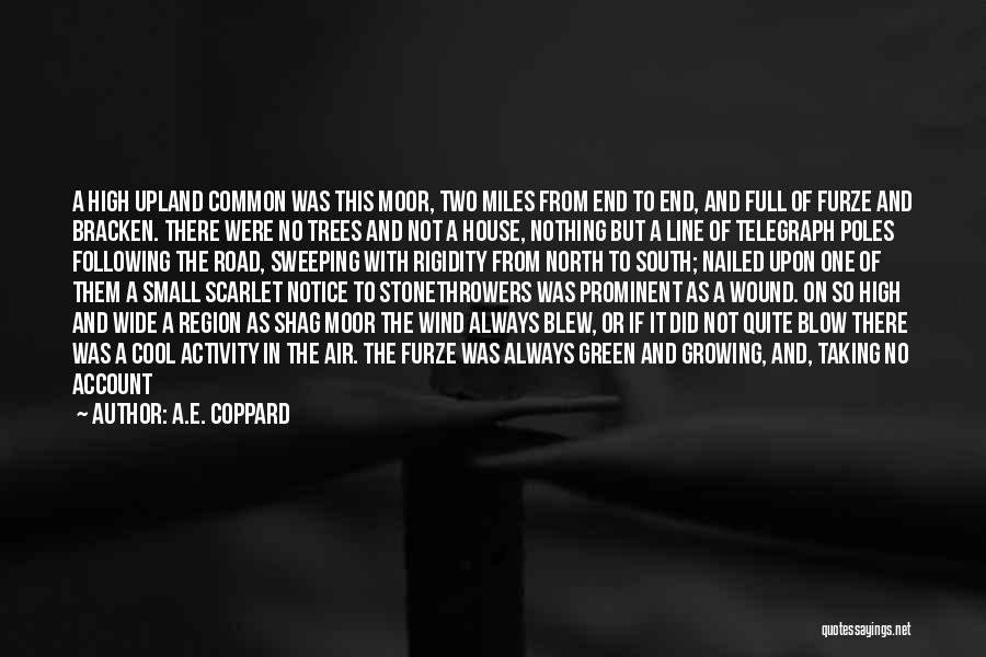 A.E. Coppard Quotes: A High Upland Common Was This Moor, Two Miles From End To End, And Full Of Furze And Bracken. There