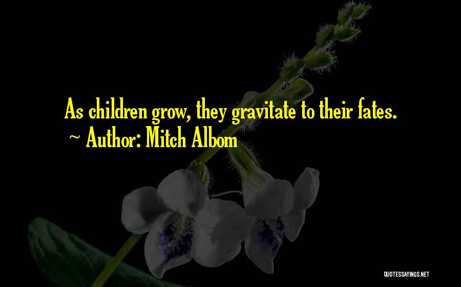 Mitch Albom Quotes: As Children Grow, They Gravitate To Their Fates.